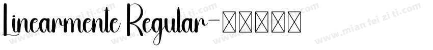 Linearmente Regular字体转换